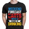 Weekend Forecast Darts With A Chance Of Drinking Funny Novelty Mens TShirts6NE