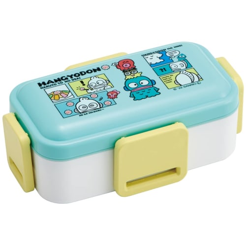 Skater Bento Box 2-lags 600 ml for kvinner Antibakteriell Fluffy Dome-lokk laget i Japan Sanrio Hangyodon Comic PFLW4AG