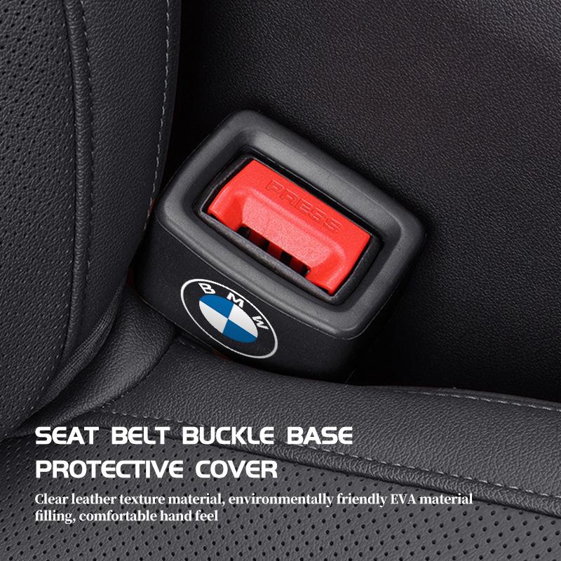 Car Seatbelt Guard Seat Belt Buckle Protective Cover Slot Bracket For BMW Performance M E87 E30 E46 E28 F35 G20 E93 F20 X3 X