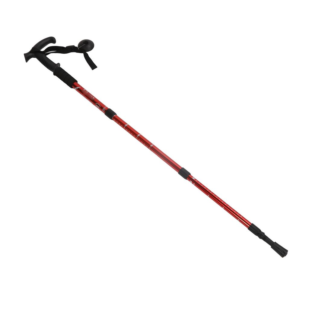 T Handle Hiking Poles Aluminum Alloy Shockproof Lightweight   Hiking Sticks Pole for Outdoor Hiking