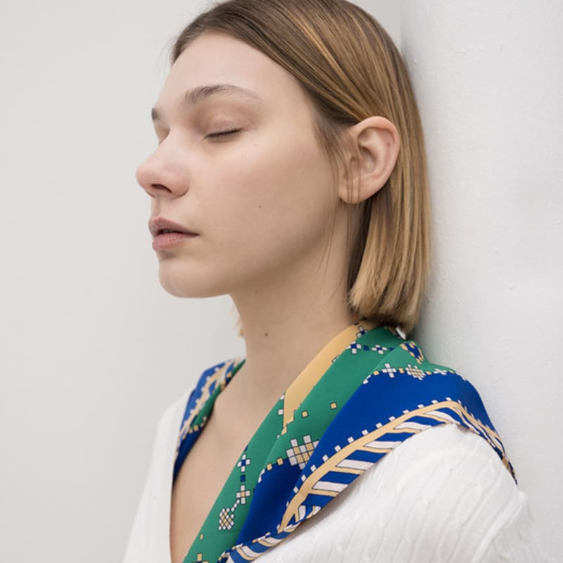 

BB’DE SOLI’DE dawn mini scarf blue