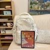 Stylish And Cute Bow Backpack Women'S Fresh Puffs Class Schoolbag Primary School Students Lightweight Weight Weight Reduction Backpack