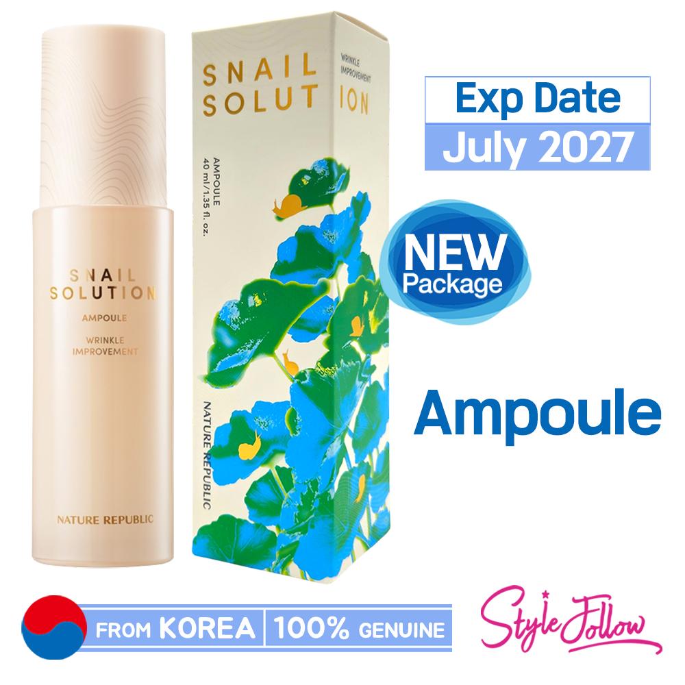 [NATURE REPUBLIC] Snail Solution Ampoule 40ml 1pc (40ml)