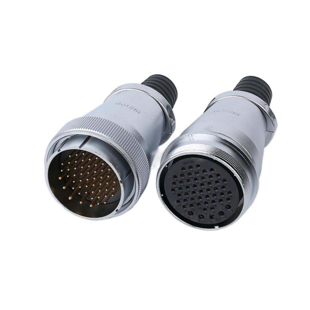 WEIPU WS55 TQ/ZQ M55 Waterproof Automotive Wire Connector Panel Mount 4 7 40 53 61 Pin 50A 150 Amp Electrical Power Connectors