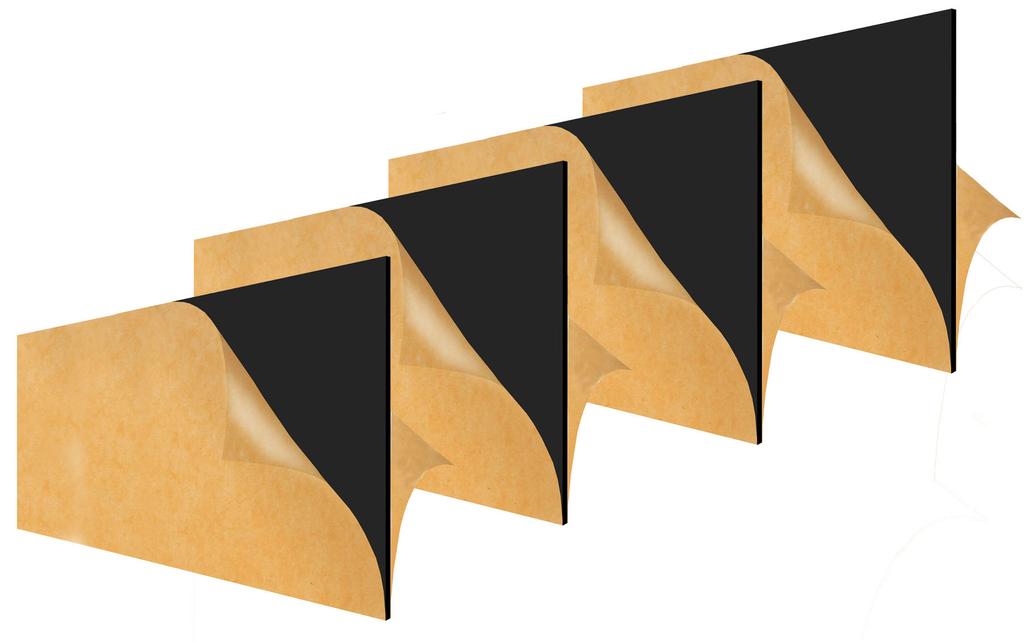 Inkdotpot Glossy Black Acrylic Plexiglass Sheet Transparent Acrylic Plastic Plexi Glass Board with Protective Paper, DIY Display Project