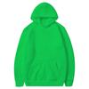 Unisex Fleece-Lined Thick Hooded Jacket - Solid Color, Trendy Autumn/Winter Style, Custom Logo Printing