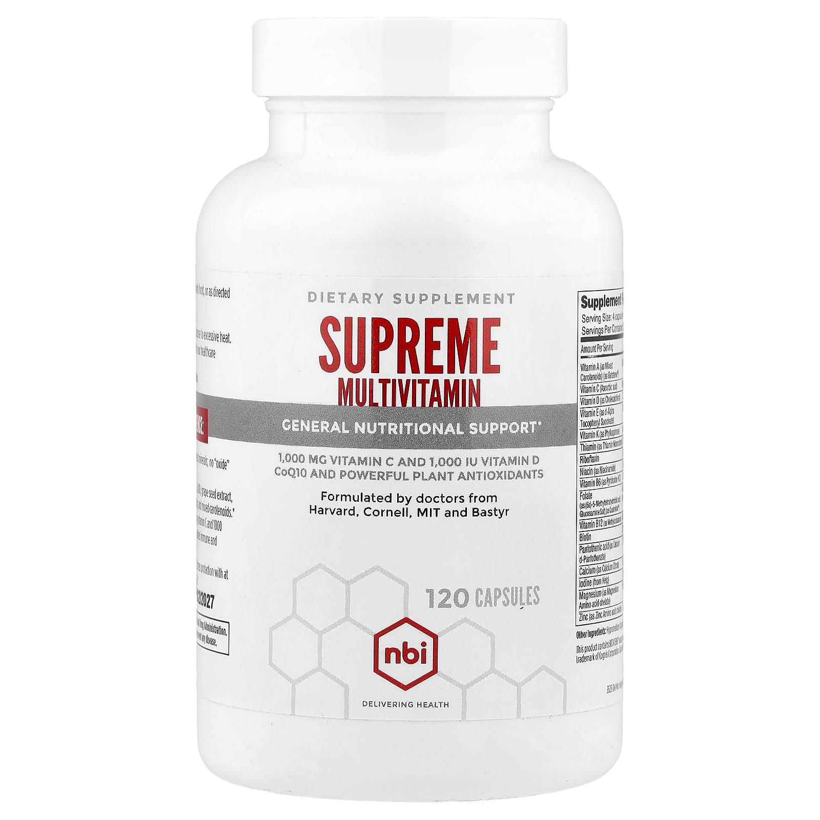 

NBI Supreme Multivitamin, 120 Capsules