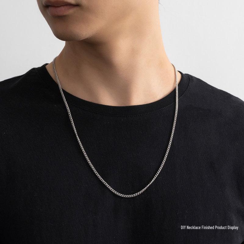 Náhrdelník s křížkovým řetízkem z nerezové oceli 304, náramek, DIY materiál, příslušenství