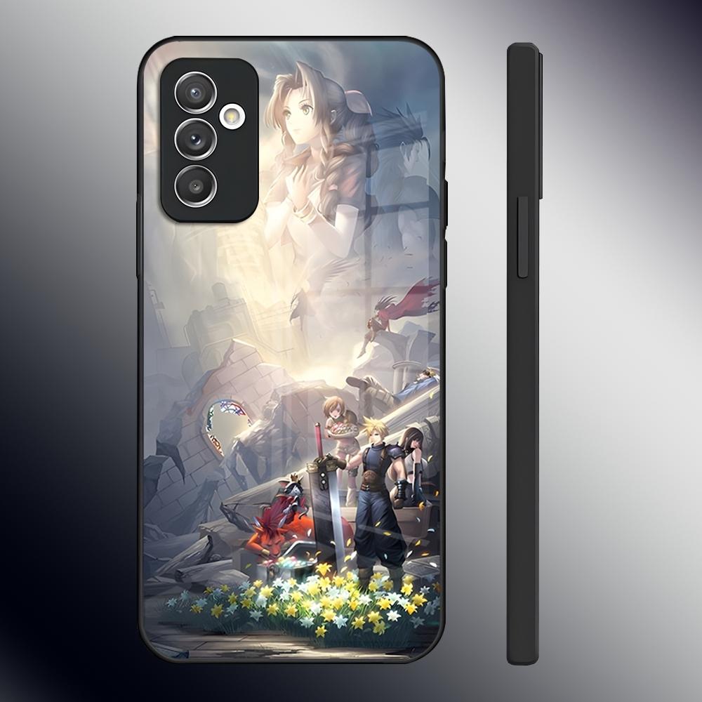 Final Fantasy Phone Case For Samsung S24 Ultra S23 S22 S20 Fe S21 Plus A54 A34 A24 A53 A13 A16 Glass Back Cover