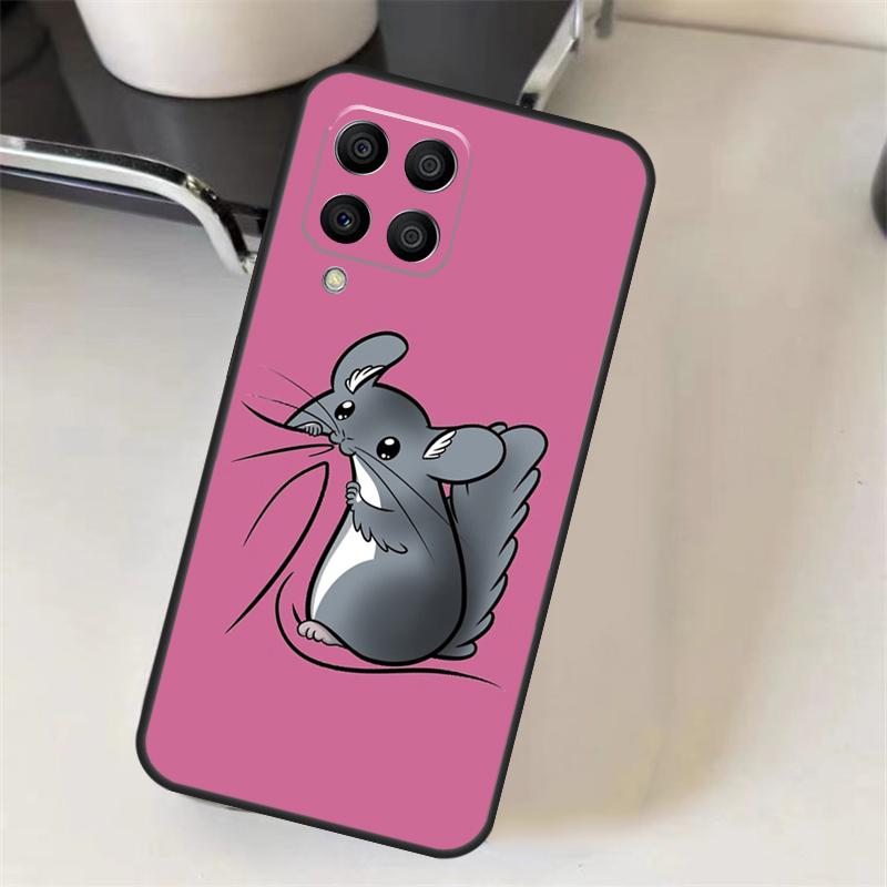 Cute Cartoon Chinchilla Case For Samsung Galaxy M15 M35 M55 M56 M36 M16 M06 M31 M13 M33 M53 M12 M32 M52 M14 M34 M54