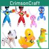 Power Morphin Mighty Rangers Inflatable Doll Dinosaur Rabbit Dog Air Filled Toy