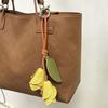 Cute Hanger Pu Leather Tulip Pendant Fashion Colorful Pu Flower Keychain Creative Bag Decoration Bag Accessory