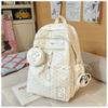Japanese Ins Wind Star Backpack High Value Sweet Girl Backpack Large Capacity Light Student Backpack