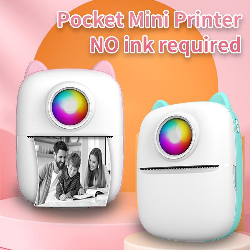 Portable Mini Bluetooth Photo & Label Printer - Mobile Compatible