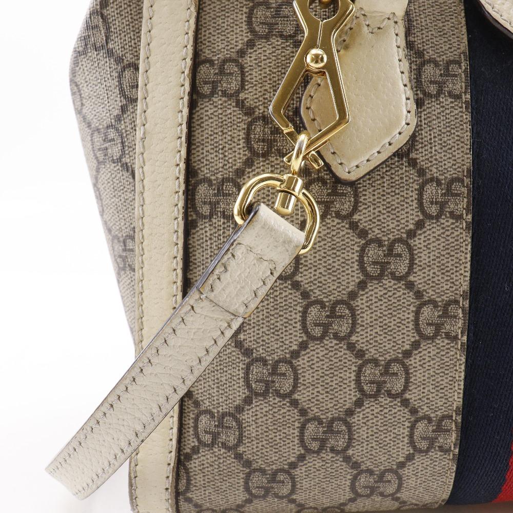 Gucci Off-dias Small Handbag 547551 2WAYShoulder Beige GG Supreme Canvas Women Used