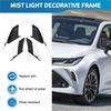 Für Toyota Corolla Cross 2020 2025 ABS Chrom Front Heck Nebelscheinwerfer Lampe Augenlid Augenbraue Abdeckung Zierleiste Blende Verkleidung