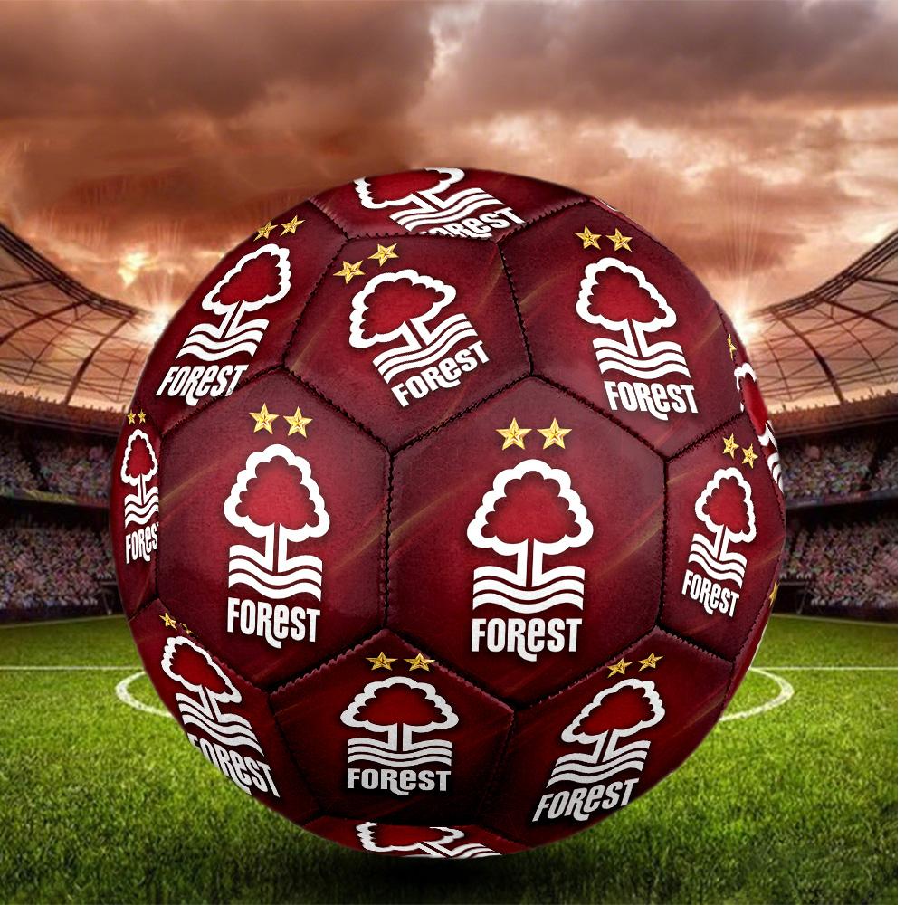 Nottingham Forest Size 5 Football High Elastic Soccer Ball For Outdoor Competition Daily Training Play