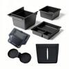 Front Console Stackable Storage Box Cup Holder Insert Tray For Tesla Model Y L 2026 Long Wheelbase 6 Seater LWB YL Accessories