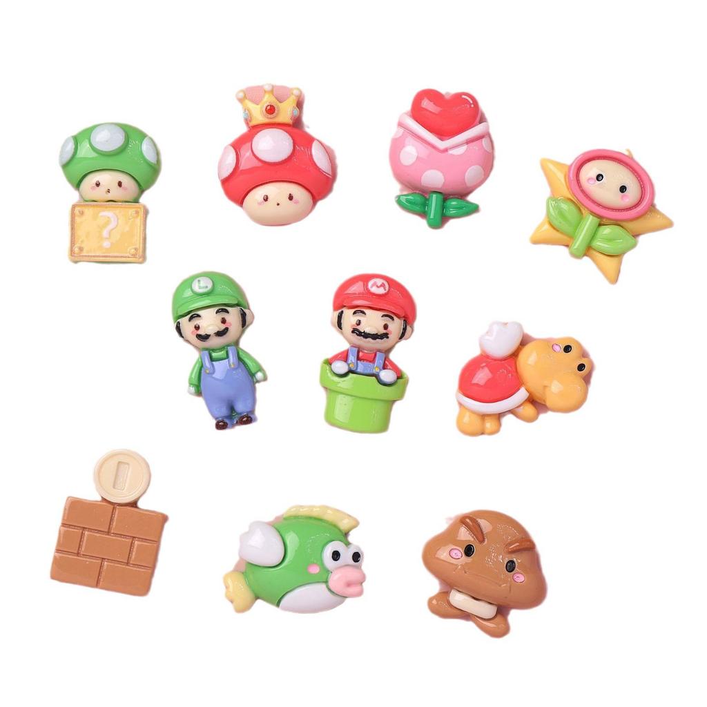 Cartoon Glossy Resin Ornaments: DIY Accessories for Hair Clips, Phone Cases, Water Cups, and Headwear