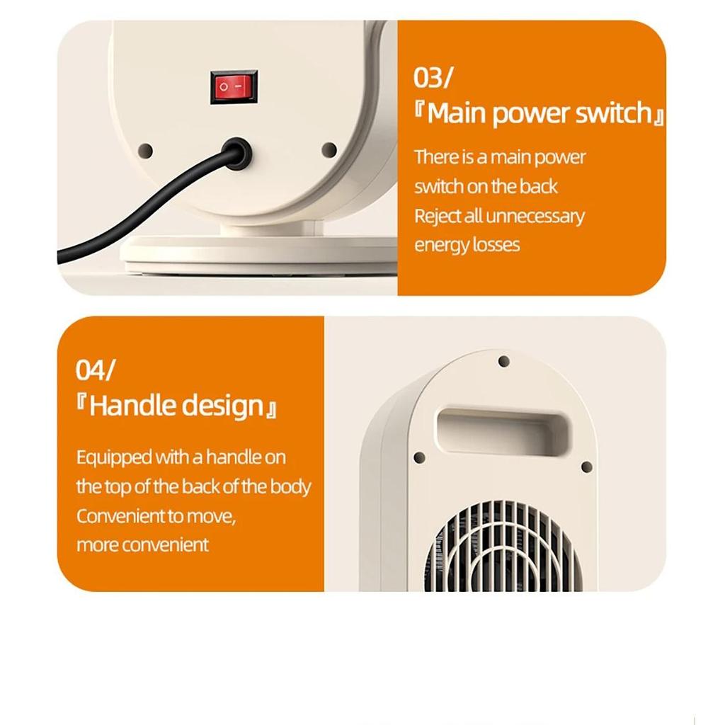 1200 W Schreibtischheizung Fernbedienungsheizung für Raum LCD-Touchscreen-Display Schnelle Raumheizung Zwei Gänge Zeitgesteuerte elektrische Heizungen