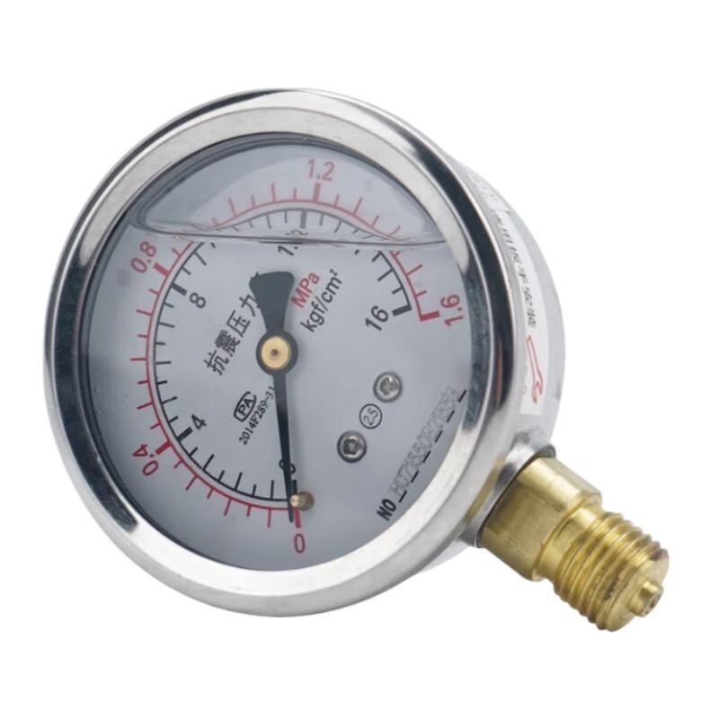 Jucheng YTN-60 Stainless Steel Shock-Resistant Radial Oil-Filled Pressure Gauge