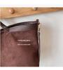 Herbst Koreanische Retro Wildleder Tragetasche - Damen Vintage Schulterhandtasche