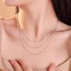 S925 Sterling Silver Versatile 25 Sparkle O-Chain Necklace - Thin Collarbone Chain, No Pendant, High-End Feel.