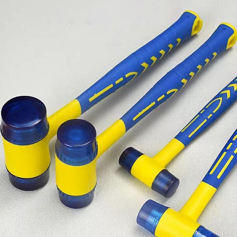 25Mm Double Headed Installation Hammer Rubber Hammer With Rubber Handle Detachable Insulated Installation Hammer Strike Hammer