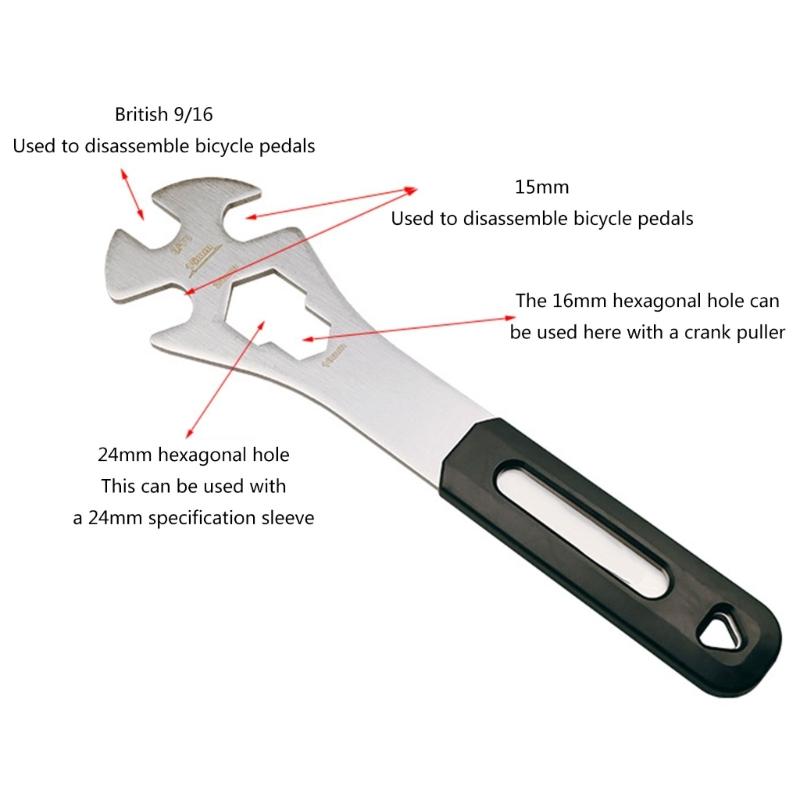 Bicycles Pedal Spanners, Bicycles Pedal Wrench Long Handle Cycling Repair Removal Tool for Biking Cycling Mountain Bikes