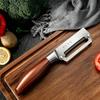 Stainless Steel Peeler Multi-Function Kitchen-Specific Peeler for Slicing Fruits and Vegetables with Wooden/ Steel Handle7