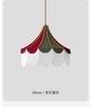 Modern minimalist indoor LED pendant light, bedroom study, children's room decoration light, colorful fabric restaurant light