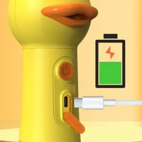 Electric Dog Shampoo Dispenser Dog Shampoo Sprayer Duck Shampoo Foamer for Pet, Foaming Soap Dispenser for Bathtub,