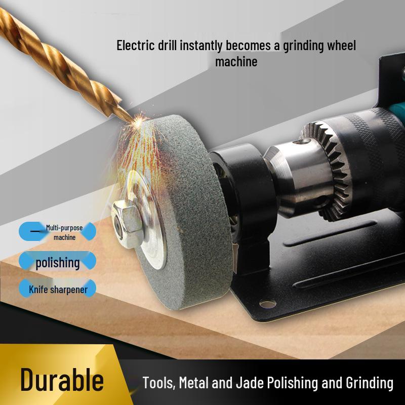 Compact Hand Drill to Grinder Conversion Kit for Metal Polishing and Sharpening