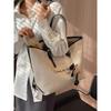 Popular Bags Women's Large Capacity 2025 New Fashion Versatile Canvas Shoulder Shopping Bag Class Commuter Tote Bag