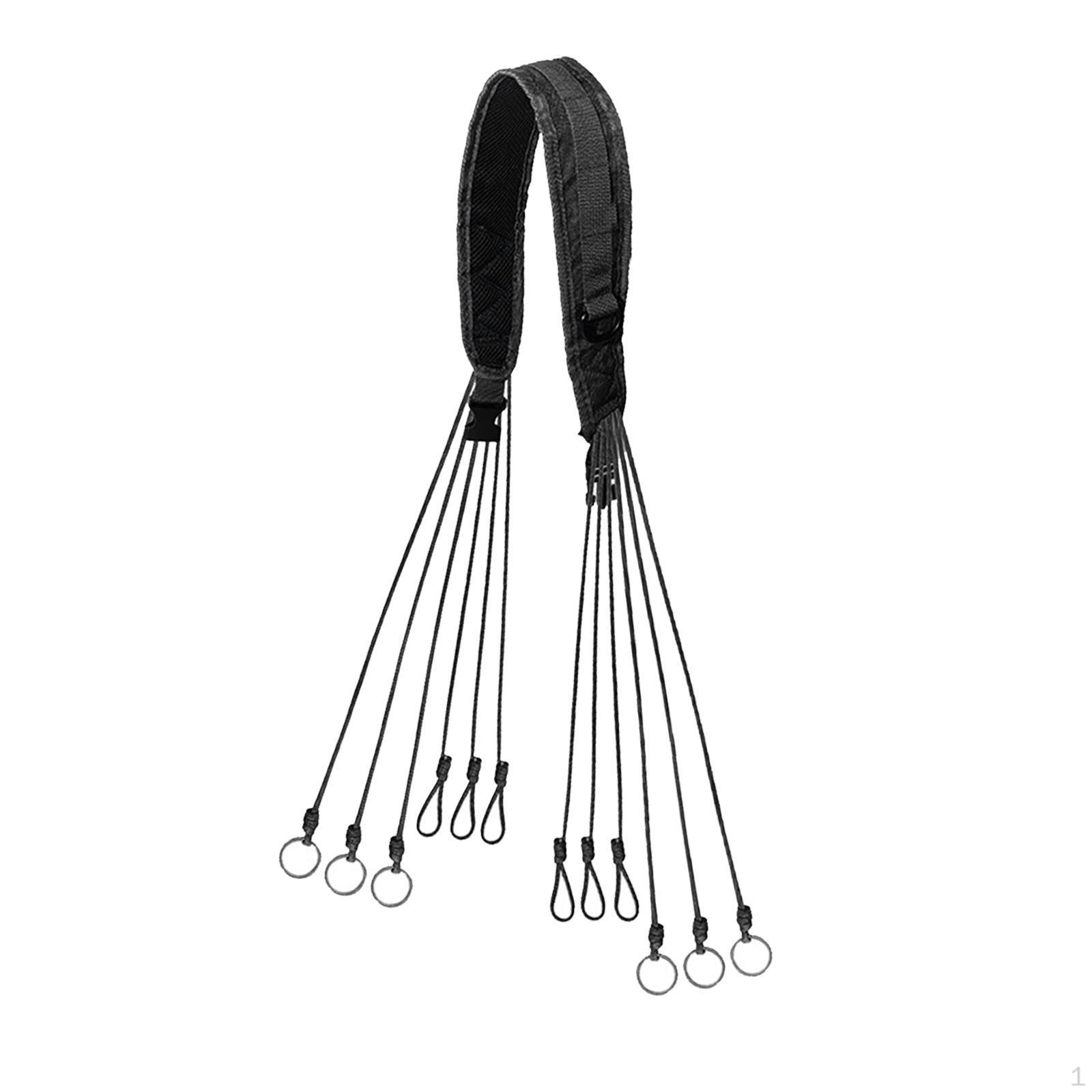 

Ремешок для манка для уток Paracord 12 Drops Bird Tote Dove Strap Carrier чёрный