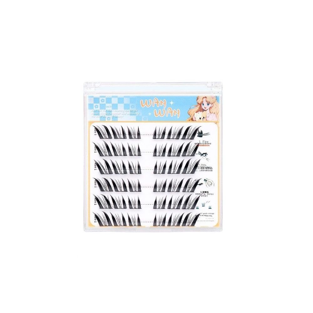 DIY Adhesive False Eyelashes Makeup Glue Free Fake Lashes Self-adhesive Lash Clusters  Makeup Tool