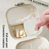 Mini Portable Multifunctional Storage Box Divided Compartments Medicine Boxes Sealed Moisture-proof Pill Cases Jewelry Box