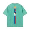 XHBM Estate Tuta da Corsa F1 Red Bull Manica Corta T-shirt Lavaggio Vintage Girocollo