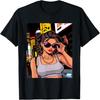 Cartoon Style Character Graphic Comic Illustration Fun Art T-Shirt(2)