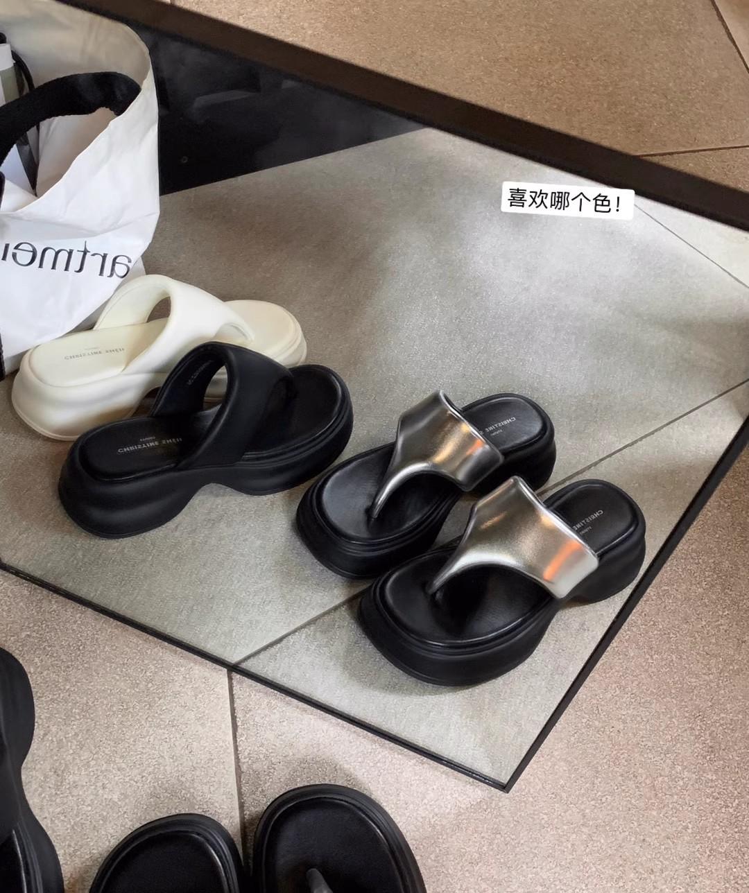 

Норвежское лето~ пляжные шлепанцы с толстой подошвой, женские сандалии для улицы летом 40