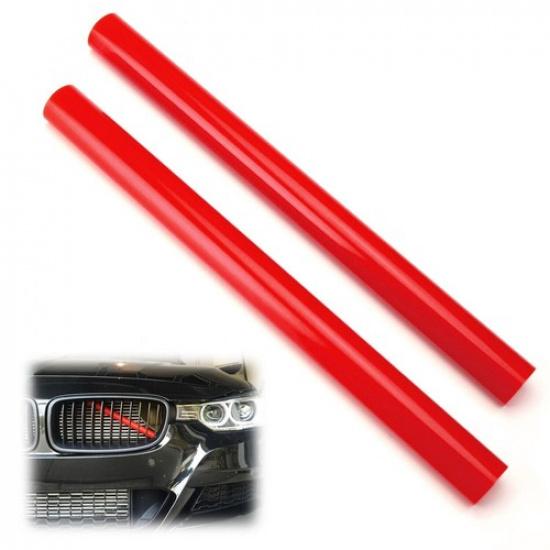 

Grill Bar V Brace For BMW F48 F10 5 7 Series Front Grille Trim Strips Cover Red