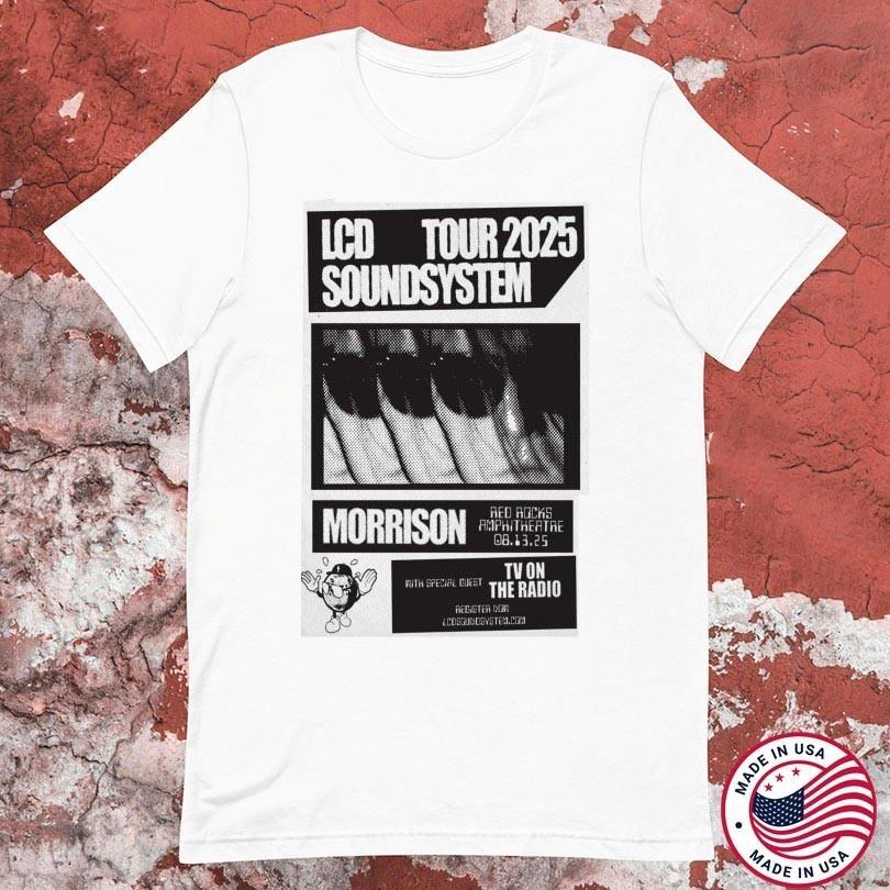 LCD Soundsystem Band 2025 Tour Heavy Cotton White All Size T Shirt CM346 S