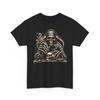Camiseta de Artista de Tatuagem Esqueleto Camiseta Gráfica de Tinta Estilo de Vida Macabro Tatuado Top de Caveira