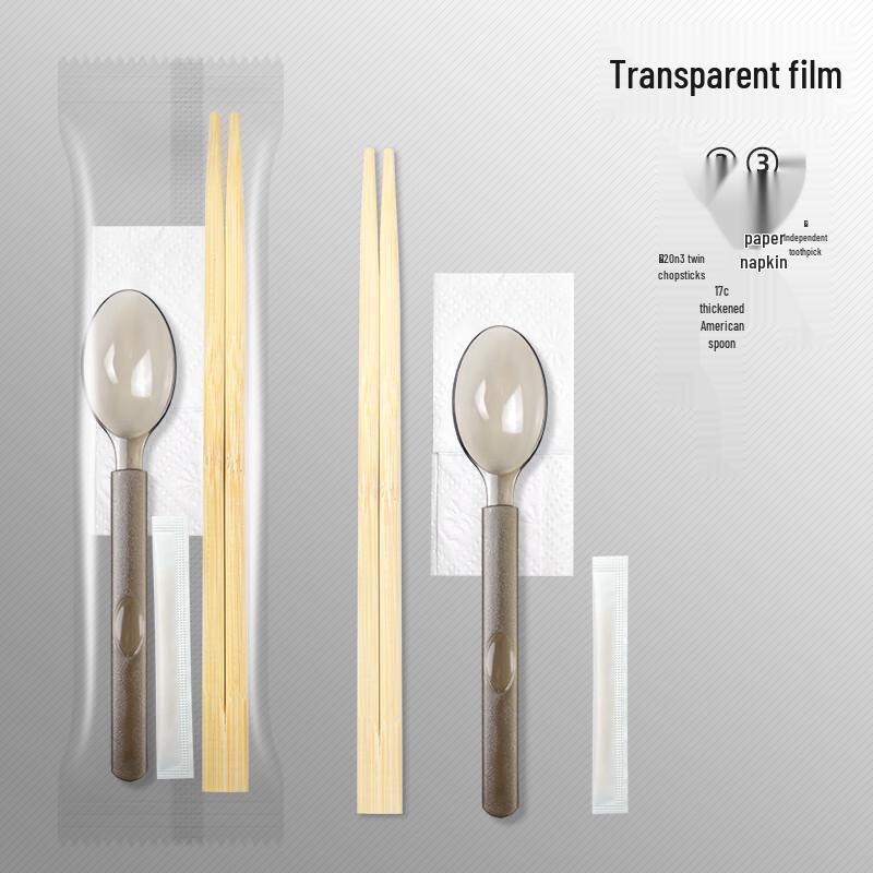 Disposable American Spoon & Chopsticks Set