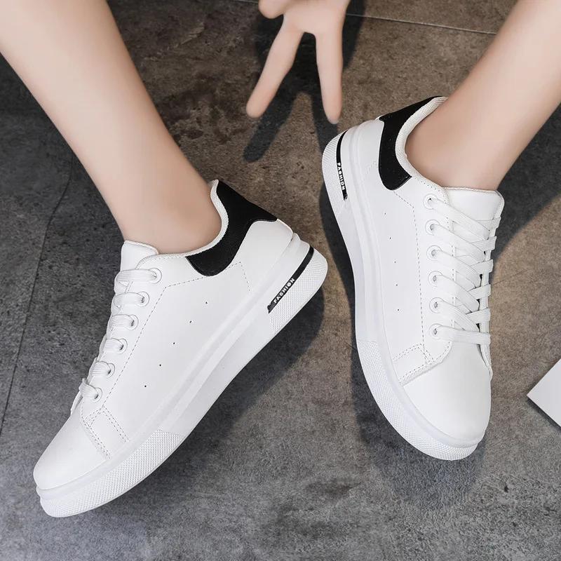New fashion Women white shoes Plate  Sneakers Casual Shoes Skateboarding Women Tennis Shoes