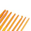 8Pcs Golden Alumina Double End Crochet Hook Knitting Needle Set Weave Craft