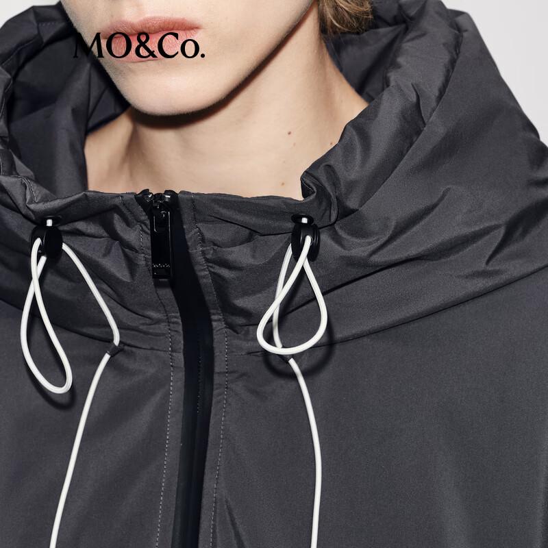 MO&Co. Women's Hooded Loose Fit Goose Down Jacket