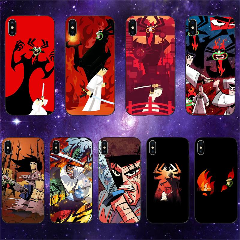 

Мультяшный чехол для телефона Самурай Джек для iPhone 11 12 Mini 13 Pro XS Max X 8 7 6s Plus 5 SE XR iPhone13PROMAX