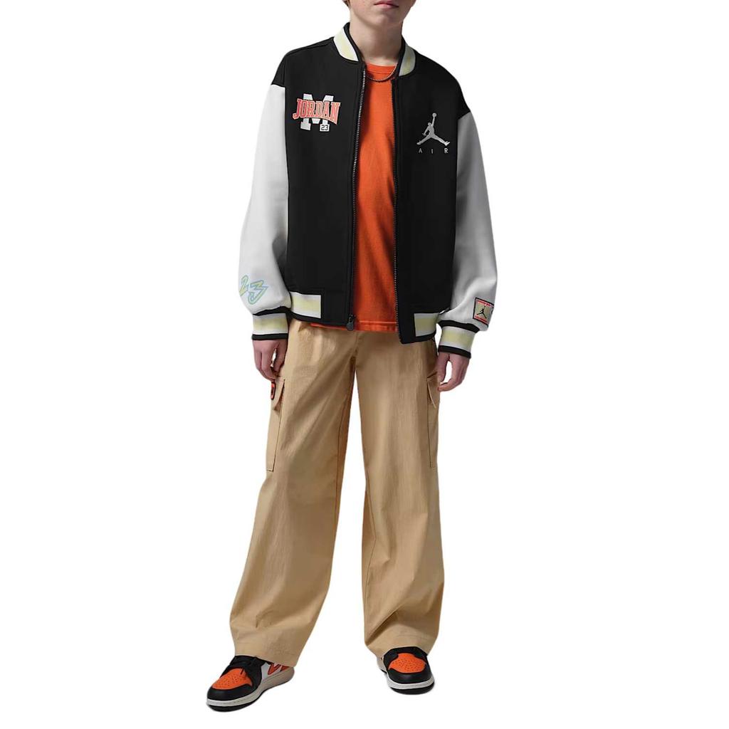 Jordan Jacket Patch Dynasty Letter Print Baseball Collar Zipper Long Sleeve Kids jackets IU5292-010