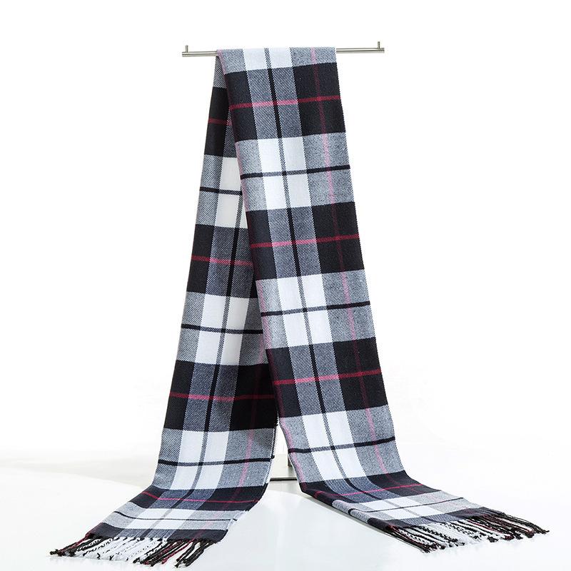 New Winter Cashmere Scarf Men'S Scarf Women'S Scarf Pure Cashmere Scarf Thick Genuine British Plaid